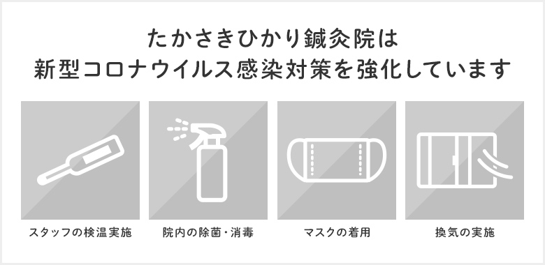 新型コロナウイルス感染対策を強化しています